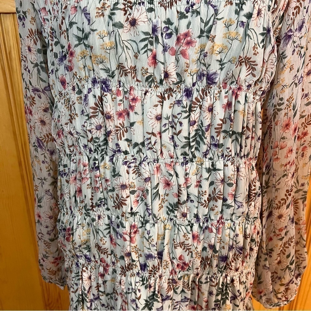 NWT Storia Floral Print Baby Doll Dress Sz-M - Picture 3 of 9